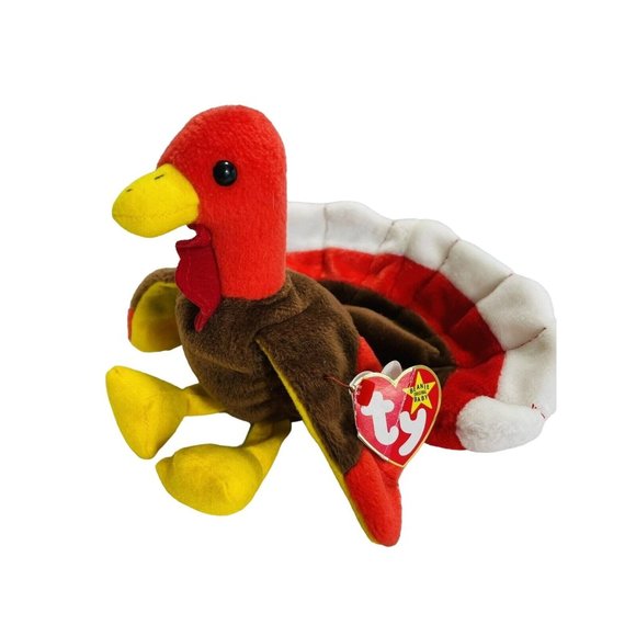 Ty Gobbles 1996 Rare Retired PVC Pellets Plush With Several Tag Errors Vintage - Picture 1 of 12